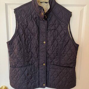 Barbour Quilted Vest - Navy Size 14